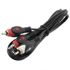 Cablu jack 3,5mm tata - RCA tata x 2, 1,8m - 401811 foto