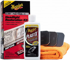 Kit Polish Faruri Meguiar&amp;#039;s Basic Headlight Restoration Kit foto