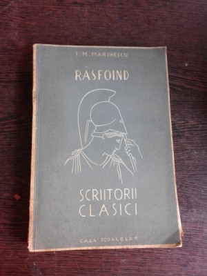 RASFOIND SCRIITORII CLASICI - I.M. MARINESCU foto