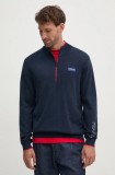 Pepe Jeans pulover de bumbac Red Bull Racing x Pepe Jeans culoarea bleumarin, light, cu turtleneck, RM700006
