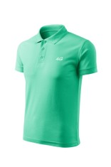 Tricou barbati polo slim verde TR010