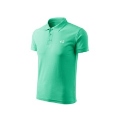 Tricou barbati polo slim verde TR010