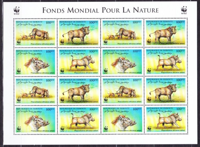 DB WWF Fauna Djibouti Facocer MS MNH