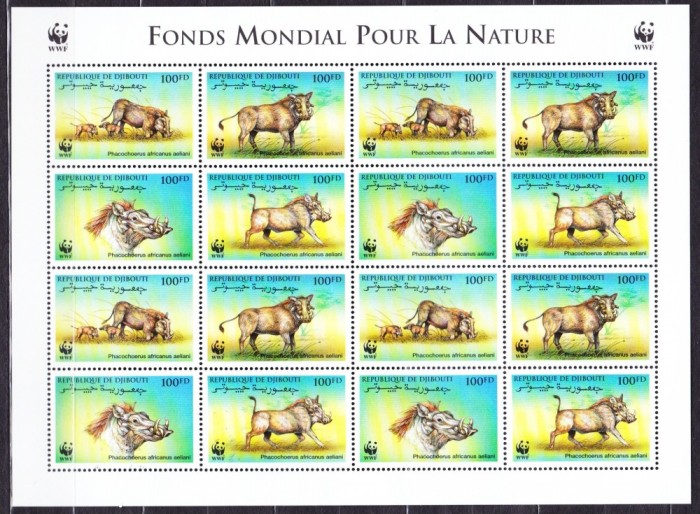 DB WWF Fauna Djibouti Facocer MS MNH