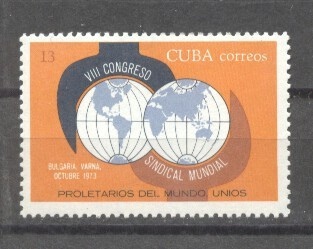Cuba 1973 Anniversaries, Congress, MNH AE.028 foto