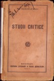 HST C1228 Studii critice 1927 Sanielevici