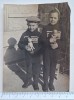 Fotografie copii cu jucării &ndash; Mirela și Dănuț &ndash; 1940&ndash;1950