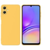 Husa Soft Touch, slim, ALC Mobile, anti soc, compatibila cu Samsung Galaxy A07, Galben Tpu