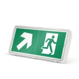 Lampa exit Avide AEXITL-IP65, pentru evacuare de urgenta, 2.8 W, autonomie 3 ore, IP65
