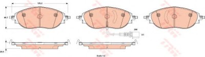 Set placute frana,frana disc AUDI A3 Limousine (8VS) (2013 - 2016) TRW GDB1918 foto