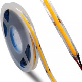 Banda LED COB 220V, 10m, 240 LED/m, 8mm, 6500K, Lumina Rece, 10W/m, Taiere 20cm