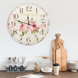 vidaXL Ceas de perete vintage, 60 cm, floare