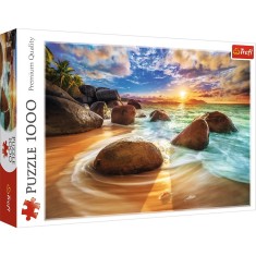 PUZZLE TREFL 1000 PLAJA SAMUDRA INDIA foto