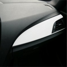 Folie auto colantare trimuri, model piele alba, 100 x 45cm