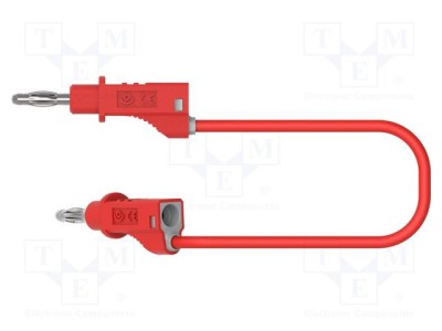 Cablu de măsurare ELECTRO-PJP 60VDC 30VAC 12A cu soclu axial 4mm roşie foto
