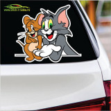 TOM &amp; JERRY &ndash; BEST FRIENDS -MODEL 1-STICKERE AUTO-MOTO - 20 cm. x 17 cm.