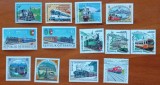 AUSTRIA-(1995-2005)-''Locomotive si Trenuri in Austria''- lot-13val-nestampilat-MNH-Vezi-Scan