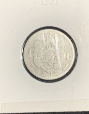 Moneda 1 leu 1885 Rom&amp;acirc;nia argint foto