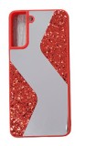 Husa silicon oglinda si sclipici ( glitter) Samsung S21 Plus , S21 + , Rosu, Alt model telefon Samsung