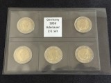 Germania 2026 &ndash; 2 Euro &ndash; Set complet Konrad Adenauer (ADFGJ)