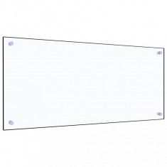 vidaXL Panou antistropi bucătărie transparent 90x40 cm sticlă securiz.