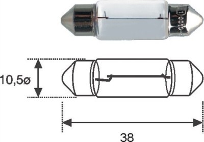 MAGNETI MARELLI 009418100000 Bec, iluminare numar circulatie foto