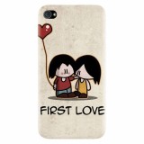 Husa silicon pentru Apple Iphone 4 / 4S, First Love Great Lock Screen