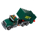 Camion jucarie, Cu lumini si sunete, Verde, 42 x 14 x 21.5 cm