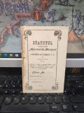 Statutul Societăței Aparatul de Manevră a micilor funcționari CFR din gara Bacău &icirc;nființată azi 2 august 1906..., Bacau 1909, 196