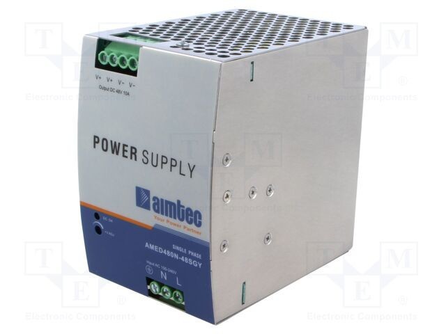 Alimentator pulsatoriu AIMTEC 480W 48VDC 10A 3kV pentru şină DIN