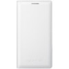 Husa de protectie Flip Cover Samsung pentru Galaxy A3, White, Alb, Cu clapeta, Piele Ecologica