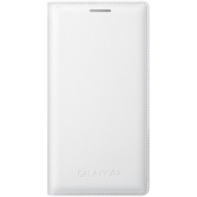 Husa de protectie Flip Cover Samsung pentru Galaxy A3, White foto