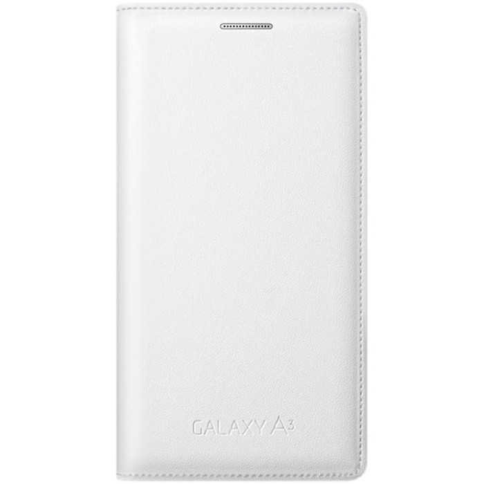 Husa de protectie Flip Cover Samsung pentru Galaxy A3, White