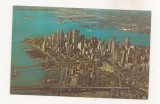 FA106 -Carte Postala- SUA - New York, Lower Manhattan Skyline from the air, circulata 1971