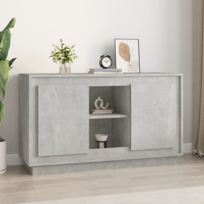 Gossi dulap, gri beton, 102x35x60 cm, lemn prelucrat foto