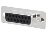 Cabo D-Sub 15 PIN Mamă Crimpat Negru - Conector Mufă pentru Aplicatii Electronice