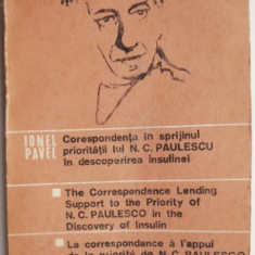 Corespondenta in sprijinul prioritatii lui N. C. Paulescu in descoperirea insulinei – Ionel Pavel