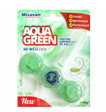 Cumpara ieftin Odorizant Toaleta Misavan Aqua Green 3D, 40g