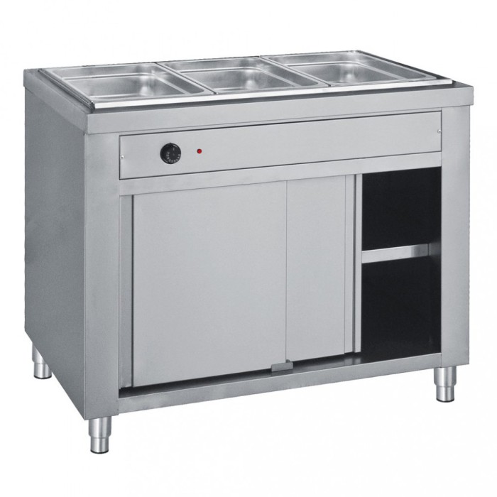 Bain marie, masa calda mentinere, 3 tavi GN 1/1