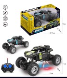 Buggy Control Telecomanda 4 Directii pentru Copii, Plastic, Roti Cauciuc, Lumini, Varsta 3+ Ani