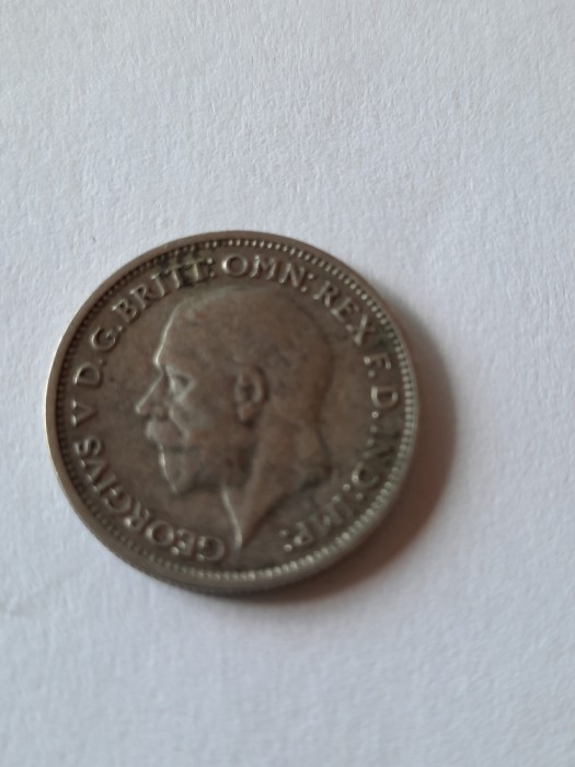 ANGLIA 6 PENCE 1936 ARGINT