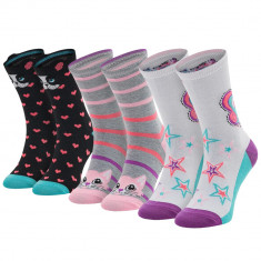 ?osete Skechers 3PPK Girls Casual Fancy Unicorn Socks SK41063-1000 multicolor foto