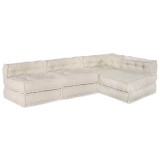vidaXL Canapea modulară Manual 4 pcs Crem 70 x 70 x 56 cm țesătură 3315063