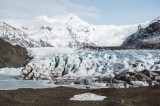 Tablou Canvas, "Peisaj &icirc;nghețat sub cer albastru", Glaciar, Munți, Gheață, Peisaj, Natură, Cer, Aventură, &Icirc;nghețat, Magnific, Liniște, 39 x 26 cm, CMC