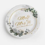 Farfurii de Petrecere din Carton, Albe, &Oslash;18cm, Set 12 buc, CMCLASS