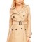 U596-155 Palton casual cu nasturi si centura in talie