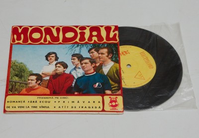 Mondial &amp;ndash; Romanță Fără Ecou - disc vinil vinyl mic 7&amp;quot; foto