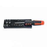 Set surubelnita cu biti si tubulare, 25 piese, maner ergonomic, Gadget