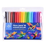 Carioci colorate Koh-i-noor Colibri K1022-18, 18 culori, blister PVC