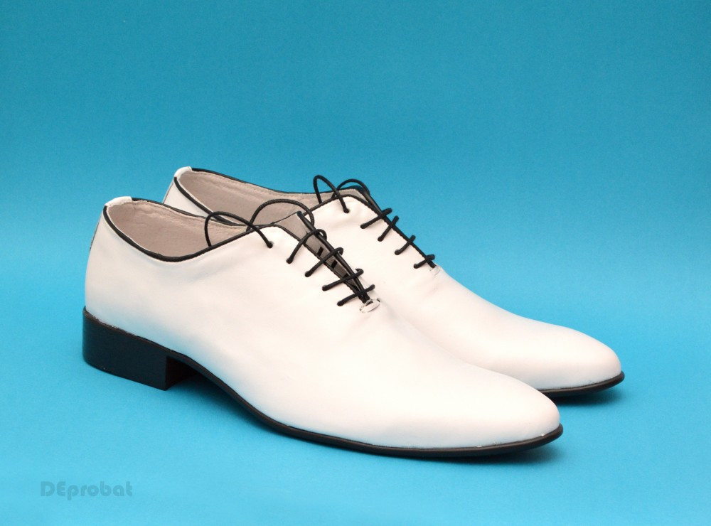 Pantofi albi barbati piele naturala casual-eleganti cod P65ALBN - Editie de  LUX, 37 - 44, Alb | Okazii.ro